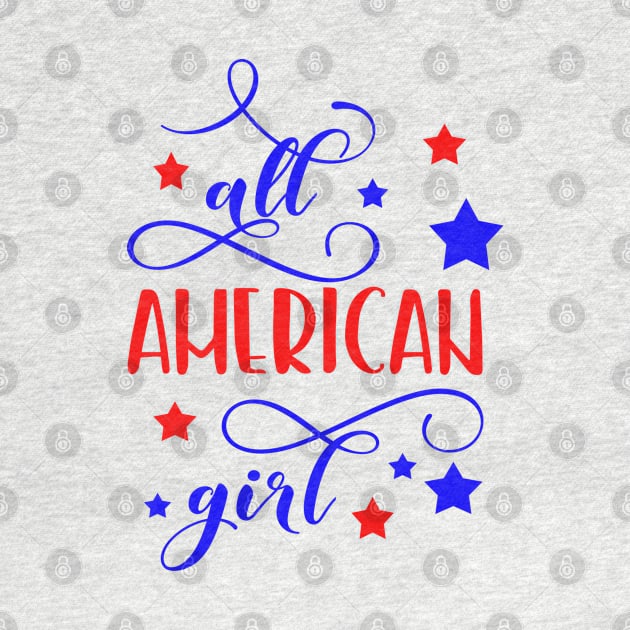 All American girl 4th of July by TheBlackCatprints